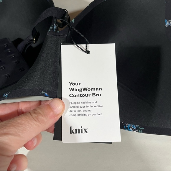 Knix x Anna Sui WingWoman Black Floral Contour Bra 36DD - Picture 3 of 12